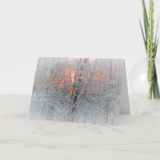 Tarjeta de Navidades de Winter Woods (Anverso)