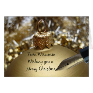 Tarjeta de Navidades de Wisconsin, específica del