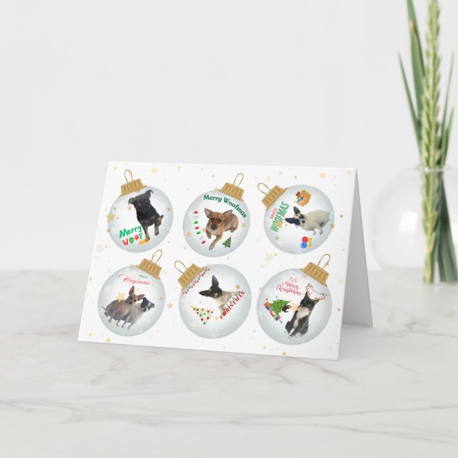 Tarjeta de Navidades de Woofmas (Anverso)