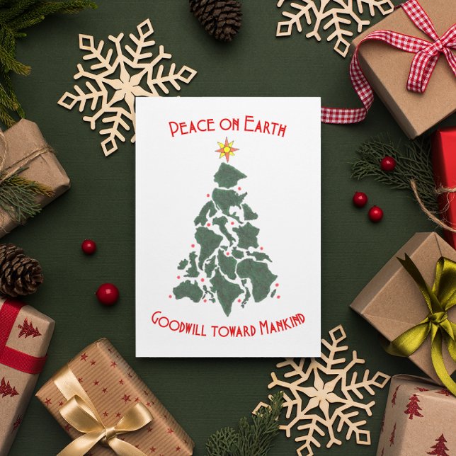 Tarjeta de Navidades del Árbol de Navidad Mundial (Subido por el creador)