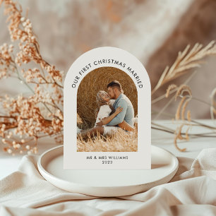 Tarjeta de Navidades del Arco de la Foto de Navida