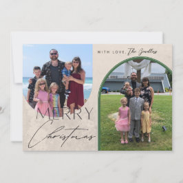 Tarjeta de Navidades del Arco de Navidad de Feliz