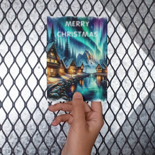 Tarjeta de Navidades del borde del agua para la se (Subido por el creador)