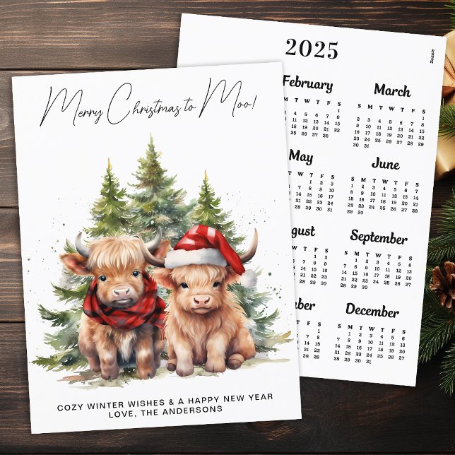 Tarjeta de Navidades del calendario Cozy Highland  (Subido por el creador)