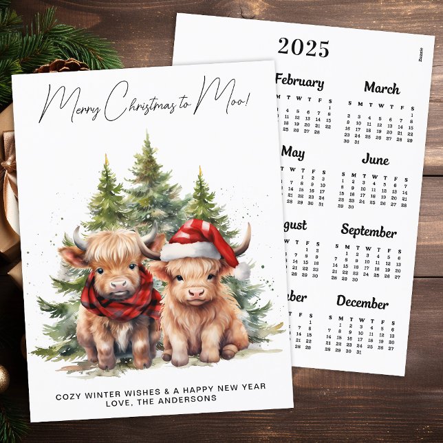 Tarjeta de Navidades del calendario Cozy Highland  (Subido por el creador)