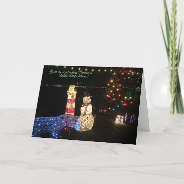 Tarjeta de Navidades del cambio climático (Anverso)