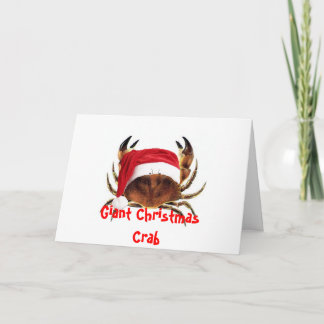 Tarjeta de Navidades del cangrejo del enemigo giga