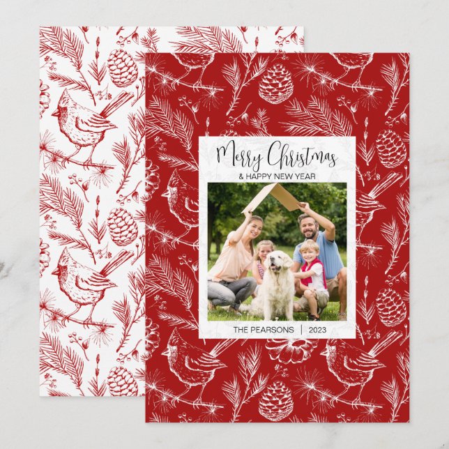 Tarjeta de Navidades del cardenal fotográfico fami (Anverso / Reverso)