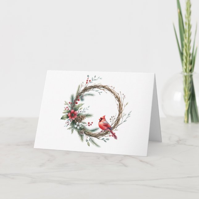 Tarjeta de Navidades del Cardenal Wreath (Anverso)