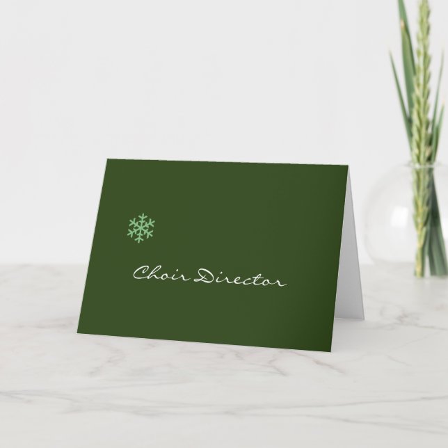 Tarjeta de Navidades del director del coro (Anverso)