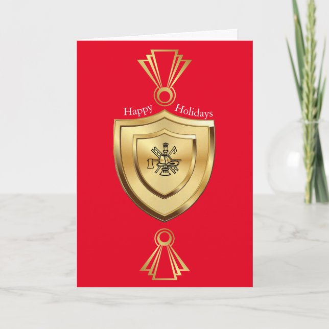 Tarjeta de Navidades del Escudo de Fuego (Anverso)