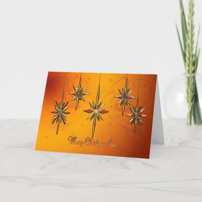 Tarjeta de Navidades del hijo (Anverso)