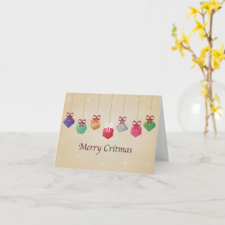 Tarjeta de Navidades del juego de dados de navidad