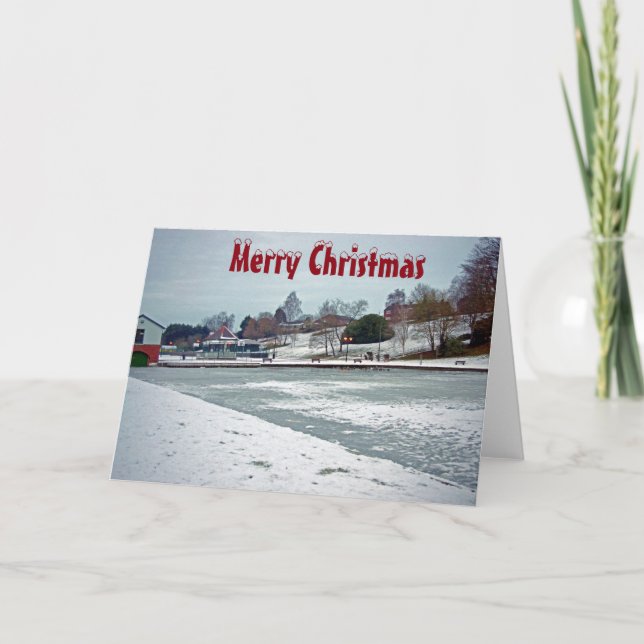 Tarjeta de Navidades del lago Warminster (Anverso)