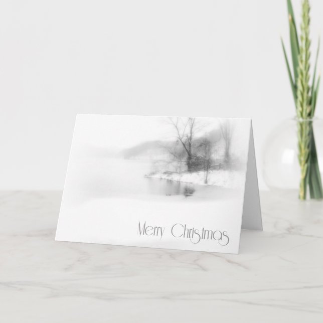 Tarjeta de Navidades del lago White Out (Anverso)