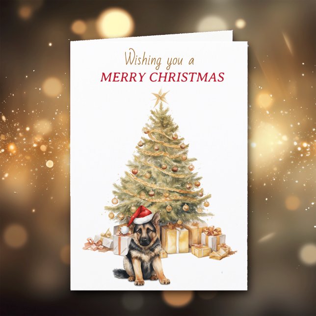 Tarjeta de Navidades del Pastor Alemán de Oro (Subido por el creador)