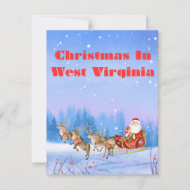 Tarjeta de Navidades del personalizable de Virgini