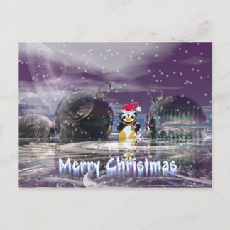 Tarjeta de Navidades del pingüino