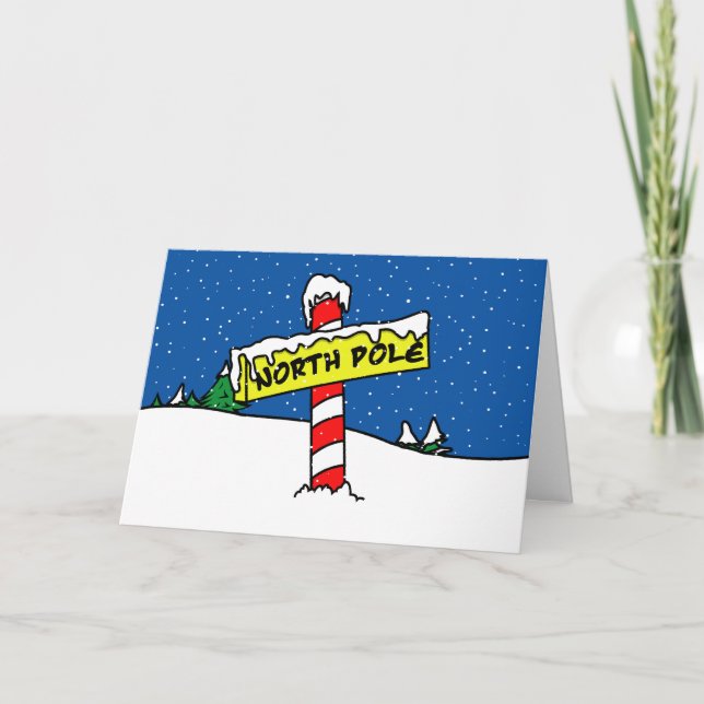 Tarjeta de Navidades del Polo Norte (Anverso)