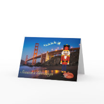 Tarjeta de Navidades del puente Golden Gate