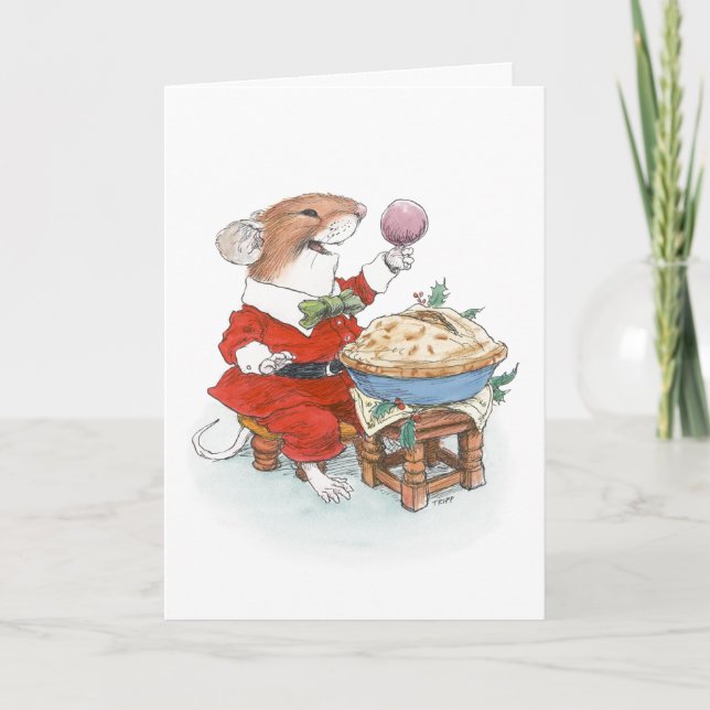 Tarjeta de Navidades del ratón Jack Horner (Anverso)