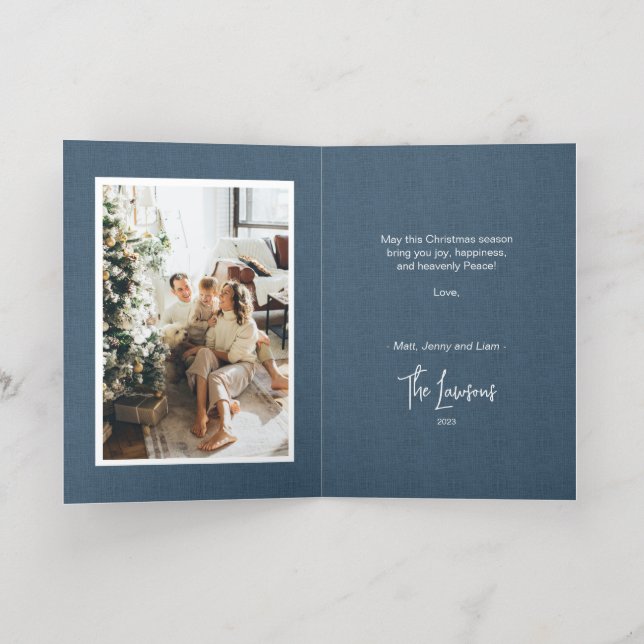 Tarjeta de Navidades del Relieve metalizado de ani (Distribución Interior)