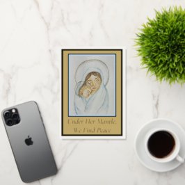 Tarjeta de Navidades del Relieve metalizado Mantle