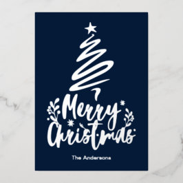 Tarjeta de Navidades del Relieve metalizado platea