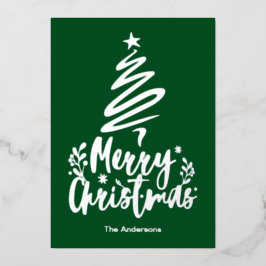 Tarjeta de Navidades del Relieve metalizado platea