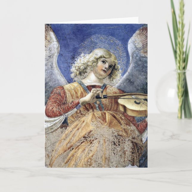 Tarjeta de Navidades del Renacimiento Angel Bella  (Anverso)