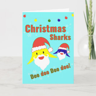 Tarjeta de Navidades del tiburón bebé