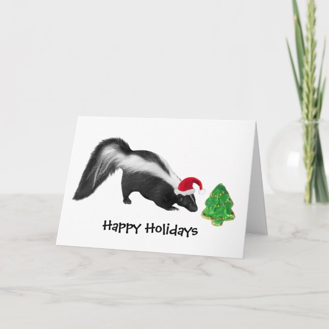 Tarjeta de Navidades del zorrillo (Anverso)