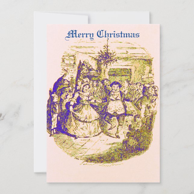 Tarjeta de Navidades Dickens (Anverso)