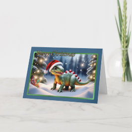 Tarjeta de Navidades Dino-mite