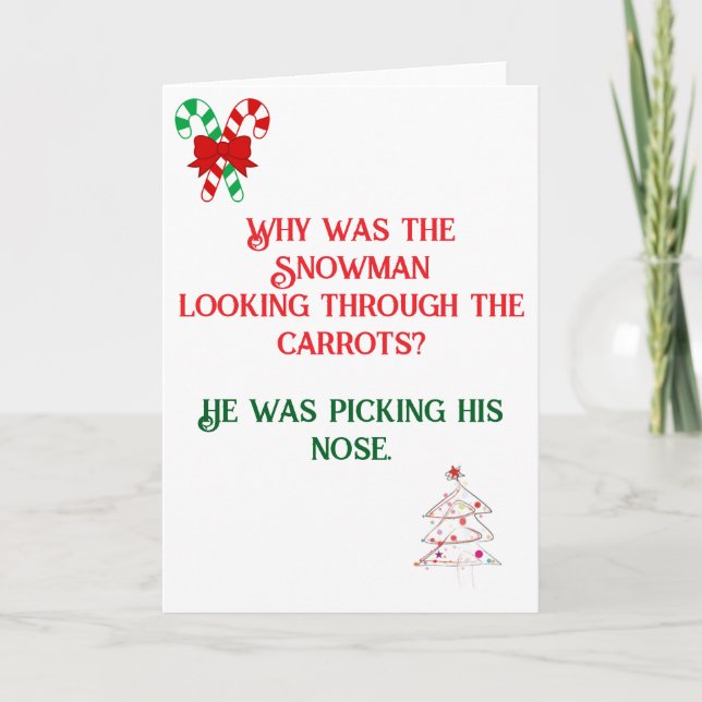 Tarjeta de Navidades diseñada por el Chiste de pap (Anverso)