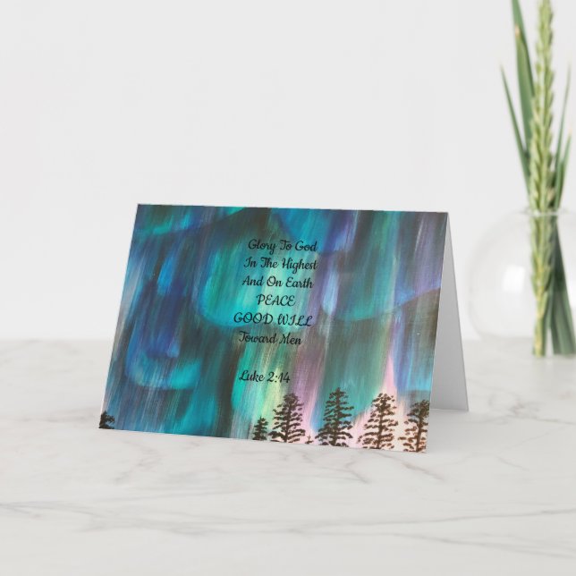 Tarjeta de Navidades diseñada por Northern Light (Anverso)