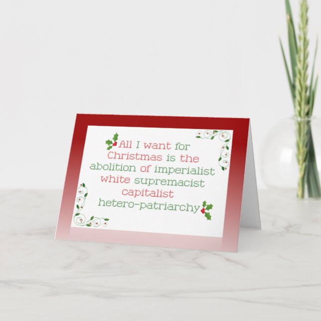 Tarjeta de Navidades divertida (y verdadera) (Anverso)