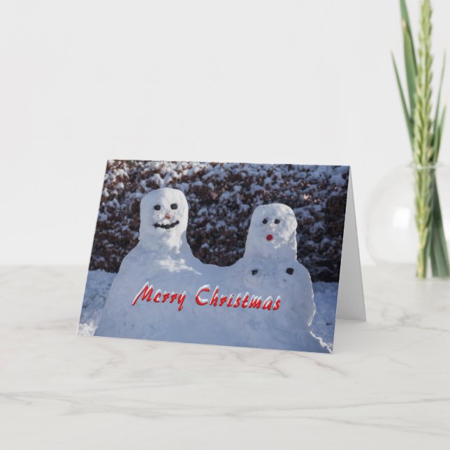 Tarjeta de Navidades divertidos (Anverso)