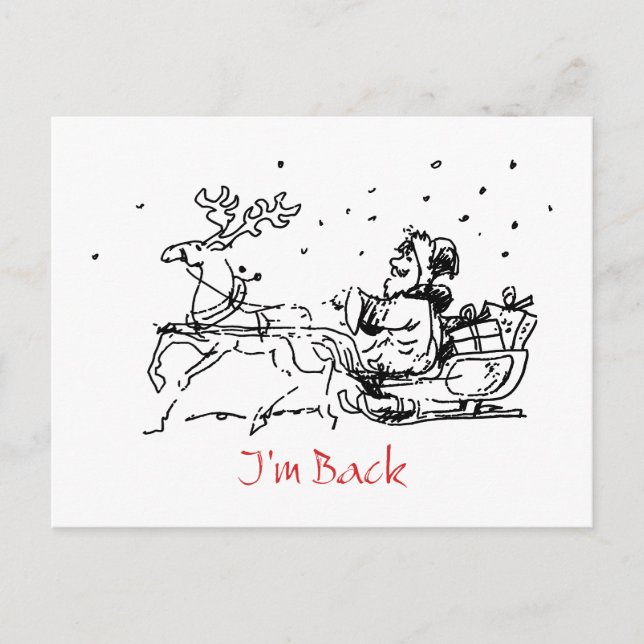 Tarjeta de Navidades divertidos (Anverso)
