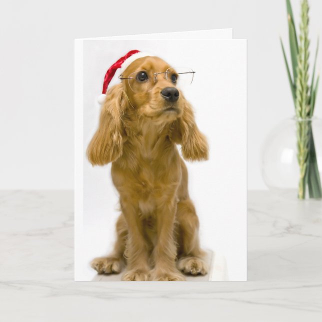 Tarjeta de Navidades divertidos (Anverso)