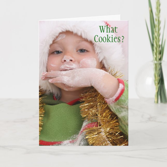 Tarjeta de Navidades divertidos (Anverso)