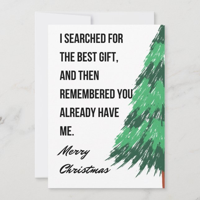 Tarjeta de Navidades divertidos (Anverso)