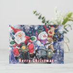 Tarjeta de Navidades divertidos con amigos felices<br><div class="desc">Graciosas tarjetas de Navidades con amigos felices - Colección de pintura Personalizado - o Elija / Añadir su texto único / nombre / color - Hacer su regalo especial - Redimensionar y mover o eliminar / añadir elementos - imagen / texto con la herramienta Personalización. Pintura y diseño de MIGNED....</div>