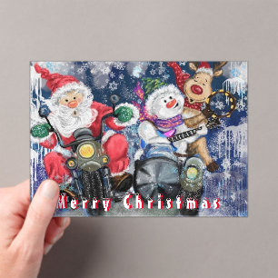 Tarjeta de Navidades divertidos con mejores amigos