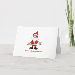 Tarjeta de Navidades divertidos con Santa Animació