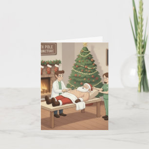 Tarjeta de Navidades divertidos/cortos para acupun