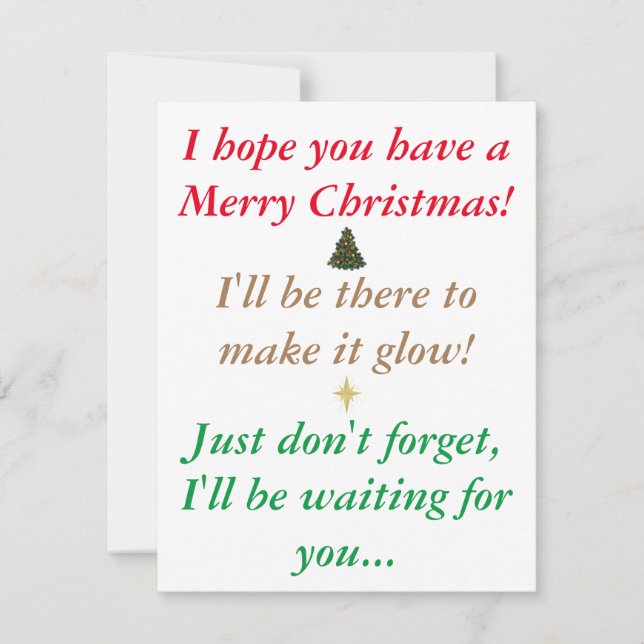 Tarjeta de Navidades divertidos de Bambi V2 (Anverso)