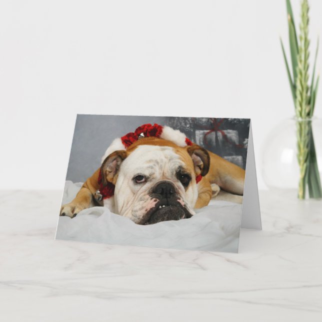 Tarjeta de Navidades divertidos de personalizable (Anverso)