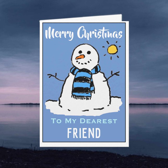 Tarjeta de Navidades divertidos de Snowman para un (Subido por el creador)