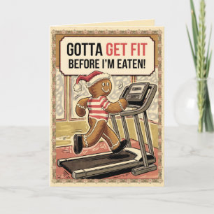 Tarjeta de Navidades divertidos EDITABLE Vintage